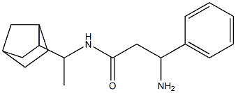 3-amino-N-(1-bicyclo[2.2.1]hept-2-ylethyl)-3-phenylpropanamide Struktur