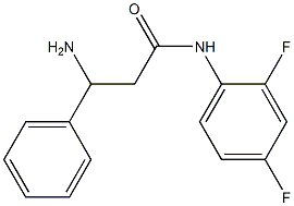 3-amino-N-(2,4-difluorophenyl)-3-phenylpropanamide Struktur