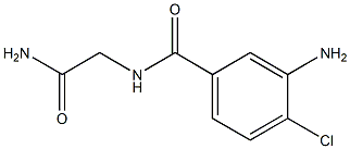 3-amino-N-(2-amino-2-oxoethyl)-4-chlorobenzamide Struktur