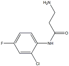 3-amino-N-(2-chloro-4-fluorophenyl)propanamide Struktur