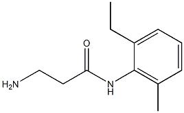 3-amino-N-(2-ethyl-6-methylphenyl)propanamide Struktur