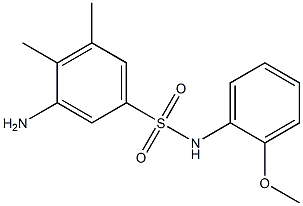 3-amino-N-(2-methoxyphenyl)-4,5-dimethylbenzene-1-sulfonamide Struktur