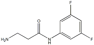 3-amino-N-(3,5-difluorophenyl)propanamide Struktur