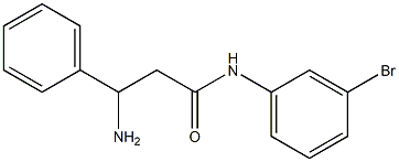 3-amino-N-(3-bromophenyl)-3-phenylpropanamide Struktur