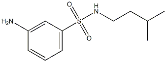 3-amino-N-(3-methylbutyl)benzene-1-sulfonamide Struktur