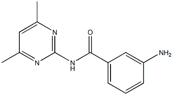 3-amino-N-(4,6-dimethylpyrimidin-2-yl)benzamide Struktur