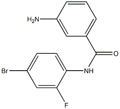 3-amino-N-(4-bromo-2-fluorophenyl)benzamide Struktur