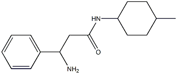 3-amino-N-(4-methylcyclohexyl)-3-phenylpropanamide Struktur