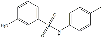 3-amino-N-(4-methylphenyl)benzenesulfonamide Struktur