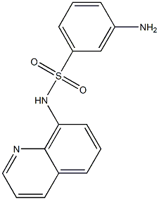 3-amino-N-(quinolin-8-yl)benzene-1-sulfonamide Struktur