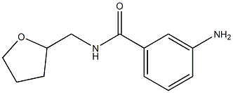 3-amino-N-(tetrahydrofuran-2-ylmethyl)benzamide Struktur