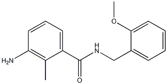 3-amino-N-[(2-methoxyphenyl)methyl]-2-methylbenzamide Struktur