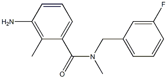 3-amino-N-[(3-fluorophenyl)methyl]-N,2-dimethylbenzamide Struktur