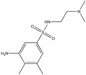 3-amino-N-[2-(dimethylamino)ethyl]-4,5-dimethylbenzene-1-sulfonamide Struktur