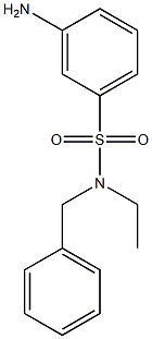 3-amino-N-benzyl-N-ethylbenzene-1-sulfonamide Struktur