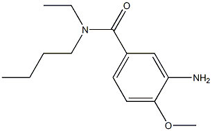 3-amino-N-butyl-N-ethyl-4-methoxybenzamide Struktur