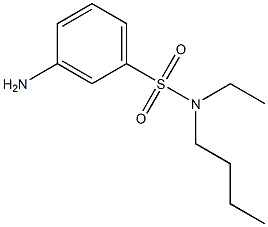 3-amino-N-butyl-N-ethylbenzene-1-sulfonamide Struktur