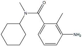 3-amino-N-cyclohexyl-N,2-dimethylbenzamide Struktur