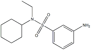 3-amino-N-cyclohexyl-N-ethylbenzenesulfonamide Struktur