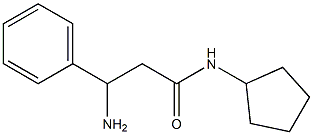 3-amino-N-cyclopentyl-3-phenylpropanamide Struktur