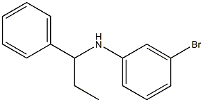 3-bromo-N-(1-phenylpropyl)aniline Structure