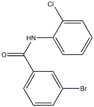 3-bromo-N-(2-chlorophenyl)benzamide Struktur