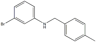 3-bromo-N-[(4-methylphenyl)methyl]aniline Struktur