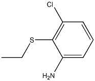 3-chloro-2-(ethylsulfanyl)aniline Struktur