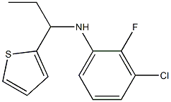 3-chloro-2-fluoro-N-[1-(thiophen-2-yl)propyl]aniline Struktur