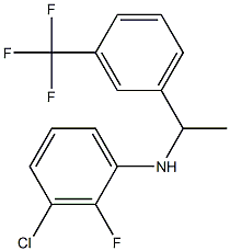 3-chloro-2-fluoro-N-{1-[3-(trifluoromethyl)phenyl]ethyl}aniline Struktur