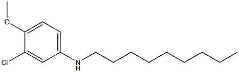 3-chloro-4-methoxy-N-nonylaniline Struktur