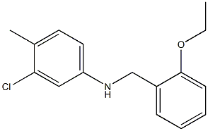 3-chloro-N-[(2-ethoxyphenyl)methyl]-4-methylaniline Struktur