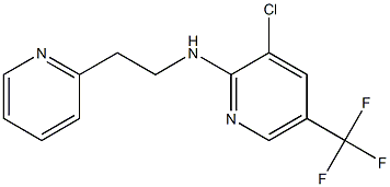 3-chloro-N-[2-(pyridin-2-yl)ethyl]-5-(trifluoromethyl)pyridin-2-amine Struktur