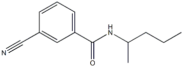 3-cyano-N-(1-methylbutyl)benzamide Struktur