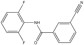 3-cyano-N-(2,6-difluorophenyl)benzamide Struktur