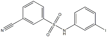 3-cyano-N-(3-iodophenyl)benzene-1-sulfonamide Struktur