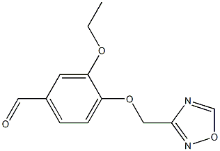 3-ethoxy-4-(1,2,4-oxadiazol-3-ylmethoxy)benzaldehyde Struktur