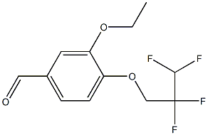 3-ethoxy-4-(2,2,3,3-tetrafluoropropoxy)benzaldehyde Struktur