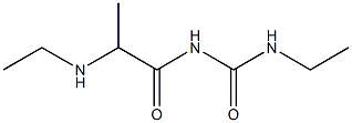 3-ethyl-1-[2-(ethylamino)propanoyl]urea Struktur