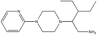 3-ethyl-2-[4-(pyridin-2-yl)piperazin-1-yl]pentan-1-amine Struktur