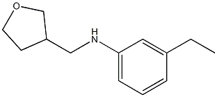 3-ethyl-N-(oxolan-3-ylmethyl)aniline Struktur