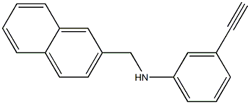 3-ethynyl-N-(naphthalen-2-ylmethyl)aniline Struktur