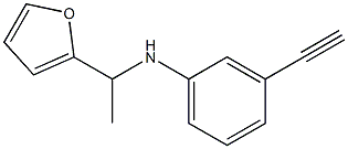 3-ethynyl-N-[1-(furan-2-yl)ethyl]aniline Struktur