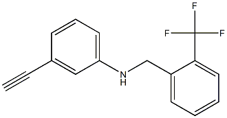 3-ethynyl-N-{[2-(trifluoromethyl)phenyl]methyl}aniline Struktur