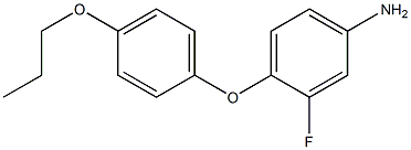 3-fluoro-4-(4-propoxyphenoxy)aniline Struktur