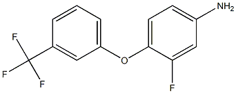 3-fluoro-4-[3-(trifluoromethyl)phenoxy]aniline Struktur