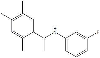 3-fluoro-N-[1-(2,4,5-trimethylphenyl)ethyl]aniline Struktur