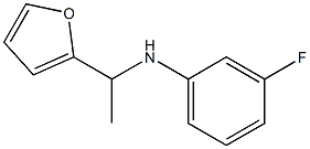 3-fluoro-N-[1-(furan-2-yl)ethyl]aniline Struktur