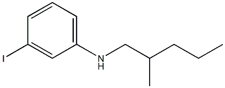 3-iodo-N-(2-methylpentyl)aniline Struktur