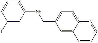 3-iodo-N-(quinolin-6-ylmethyl)aniline Struktur